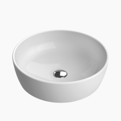 Επικαθήμενος Νιπτήρας Πορσελάνης Φ46 Cerastyle One IV 076100-97 Λευκό Ματ